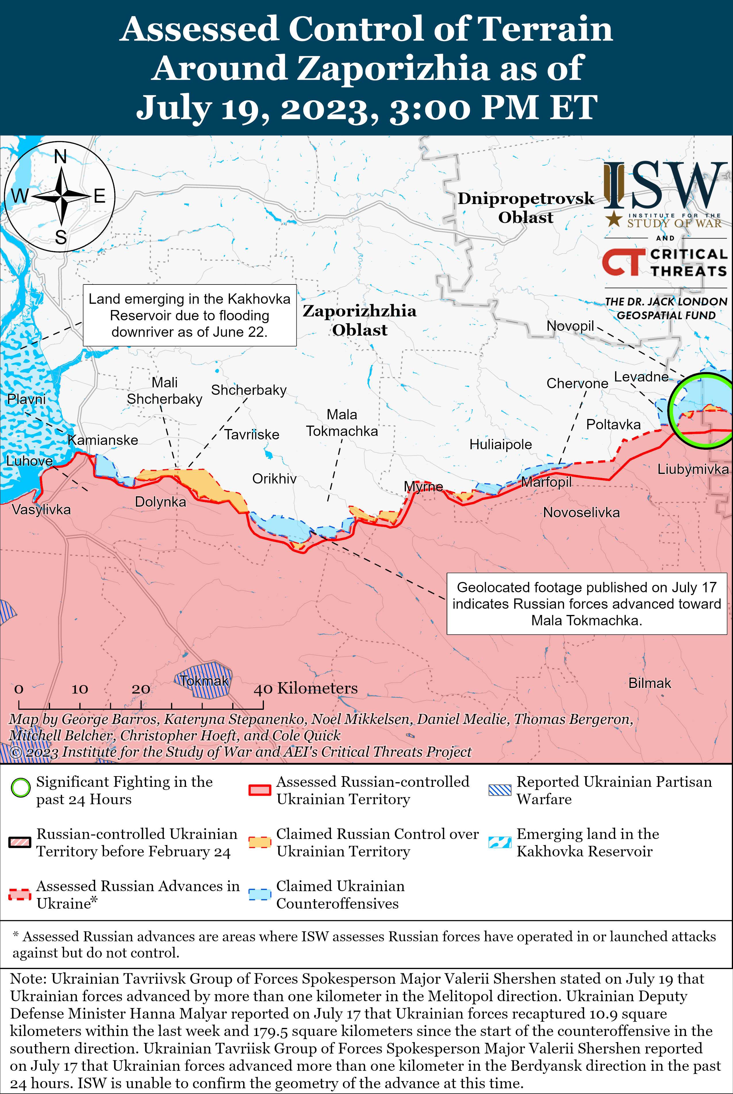 Russian Offensive Campaign Assessment, July 19, 2023 | Institute For ...